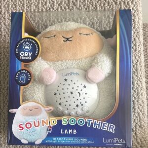 Sound Soother Lamb - White and Pink
